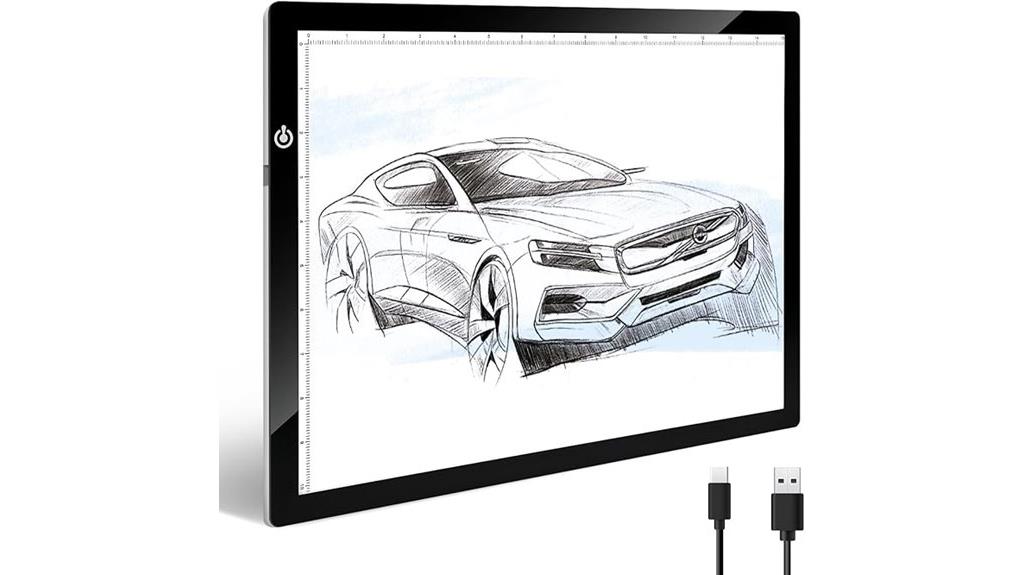led light box tracing