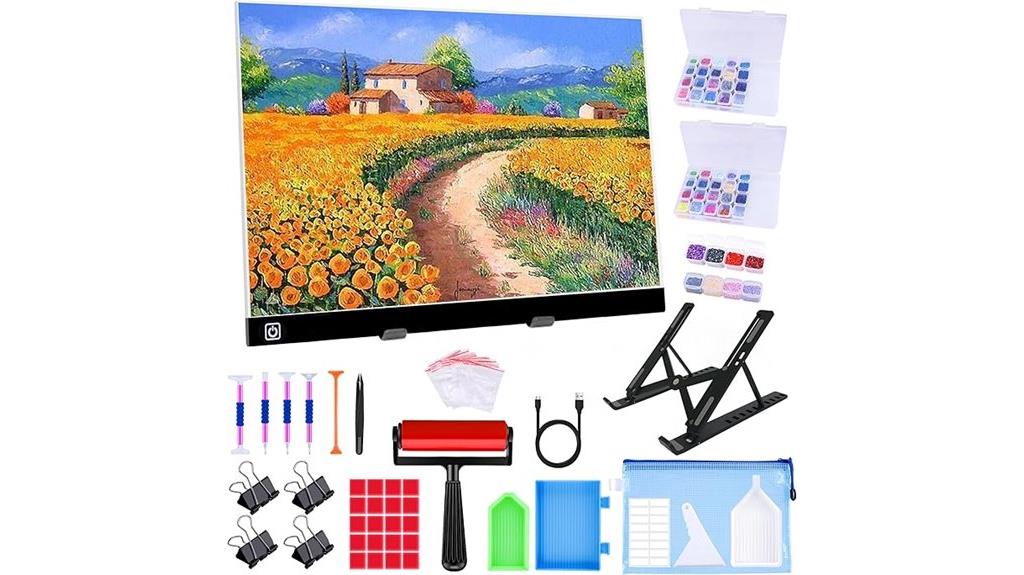 led light pad for diamonds