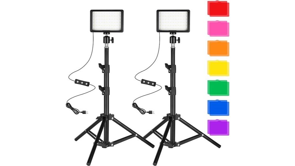 led lighting kit with tripods
