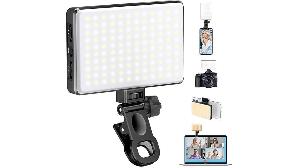 led phone light clip