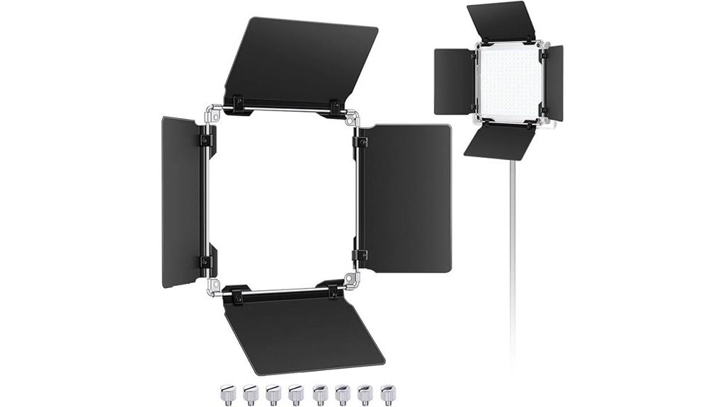 neewer led barn door