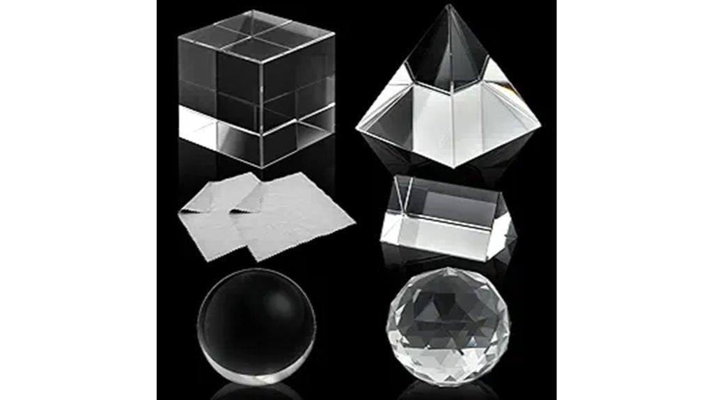 optical crystal prism set