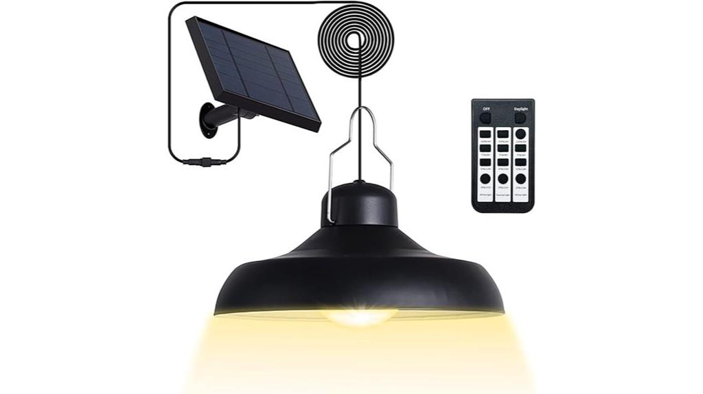 outdoor solar pendant light