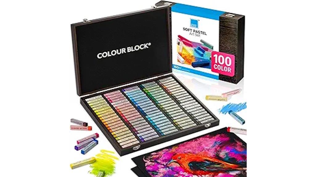 pastel colour block set