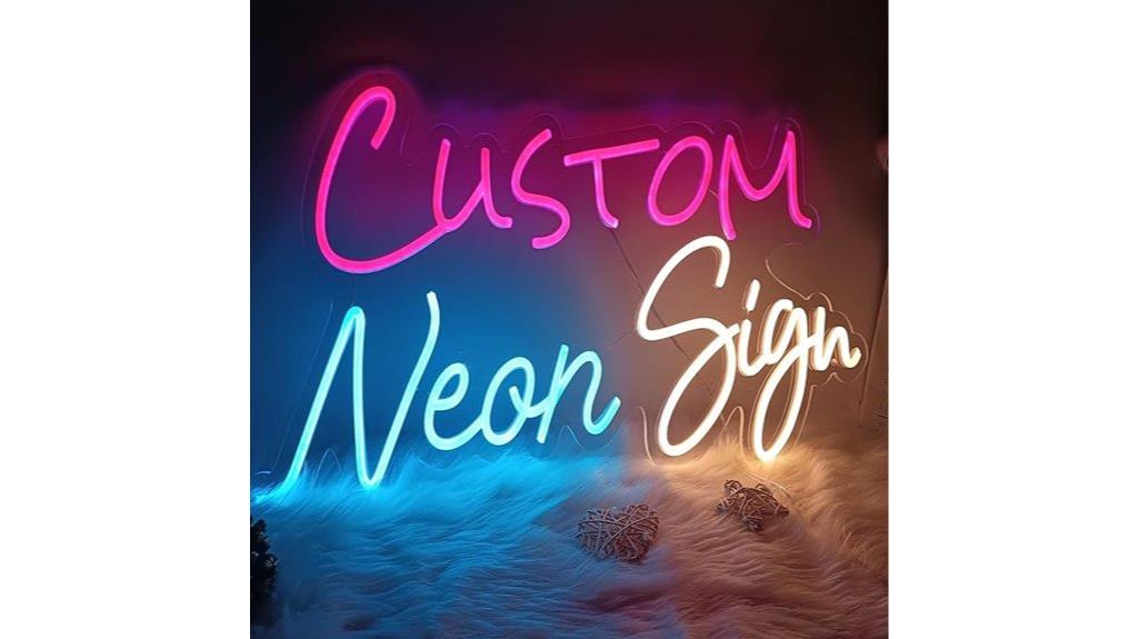 personalized celebration neon sign