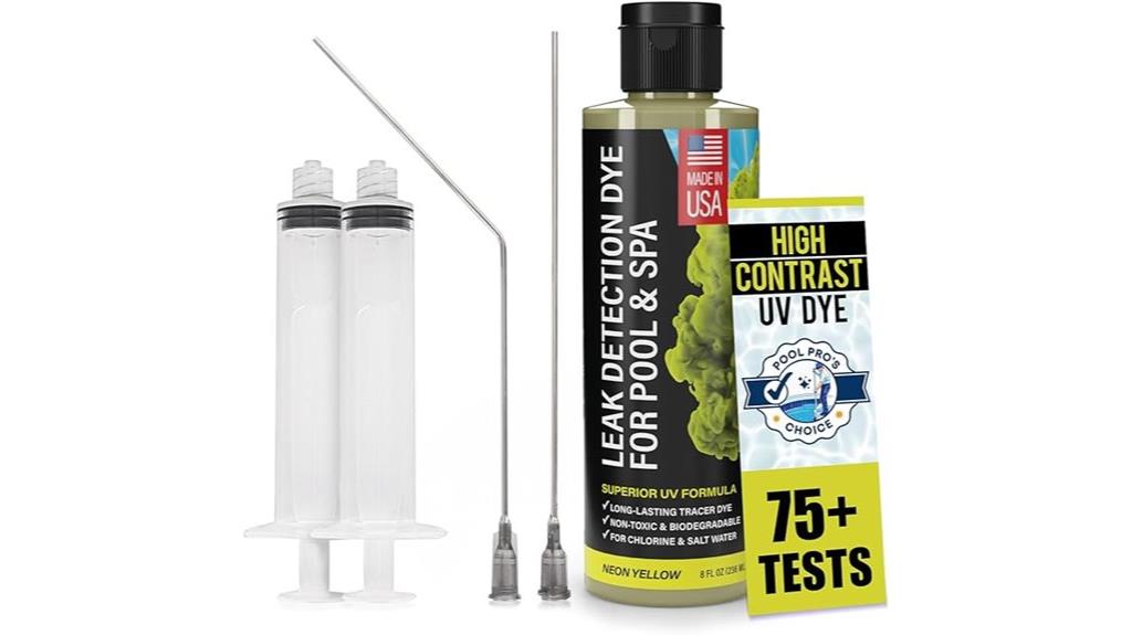 pool leak detection dye