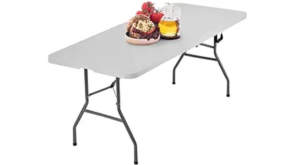 portable 6ft folding picnic table