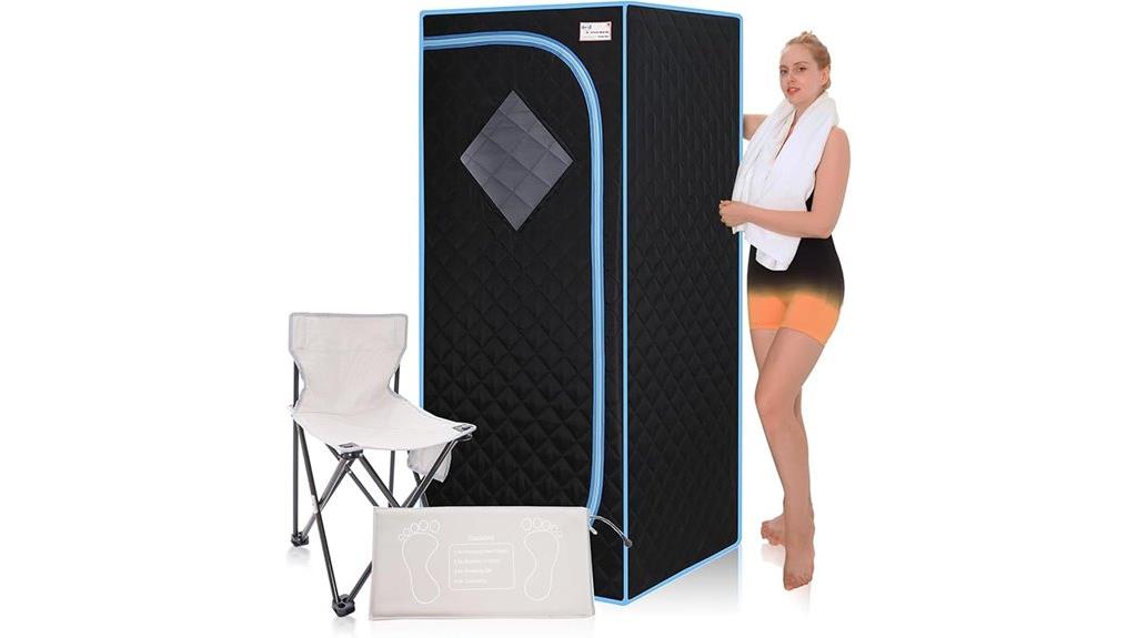 portable black infrared sauna