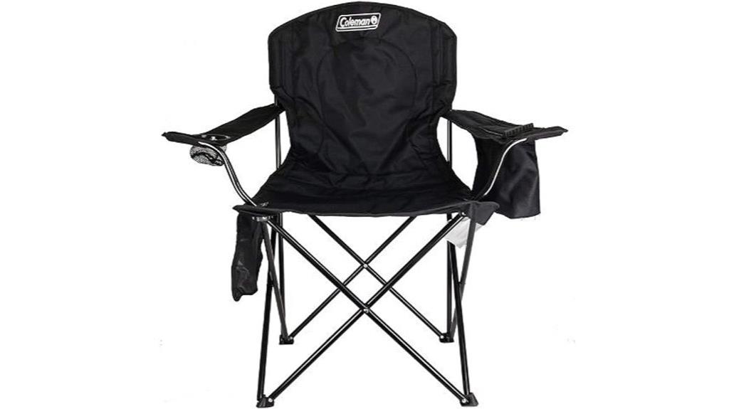 portable camping chair with cooler