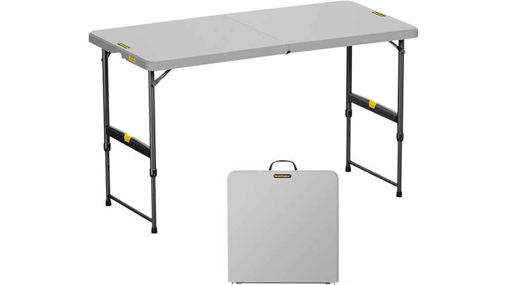 portable folding camping table