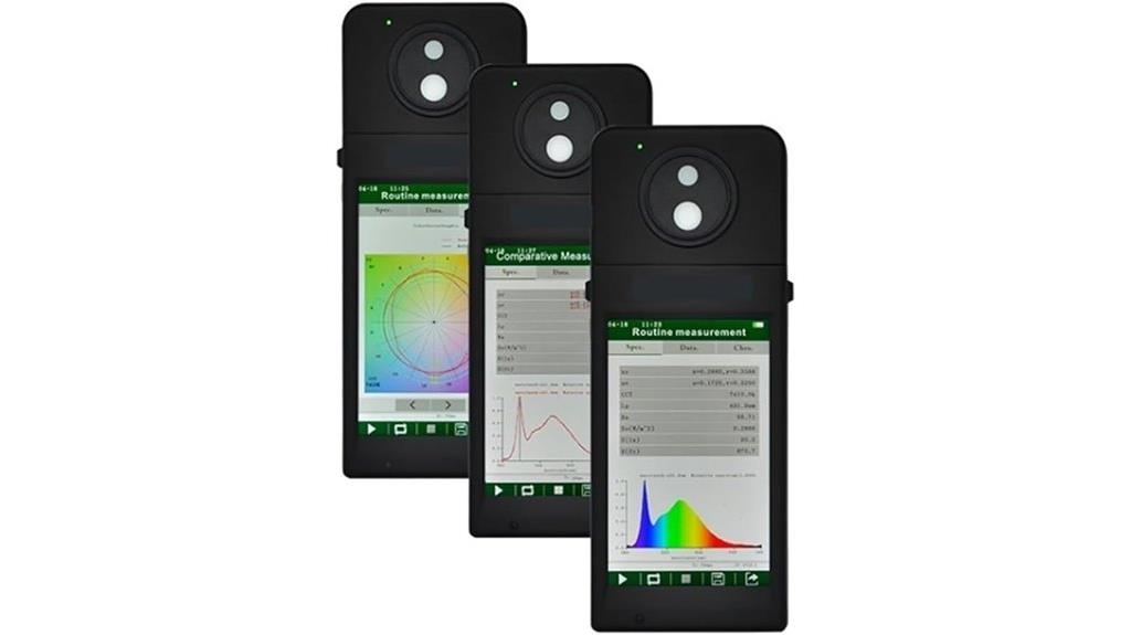 portable high spf flicker spectrometer