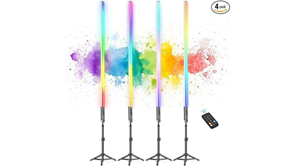 portable rgb tube lights