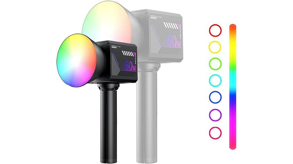 portable rgb video light