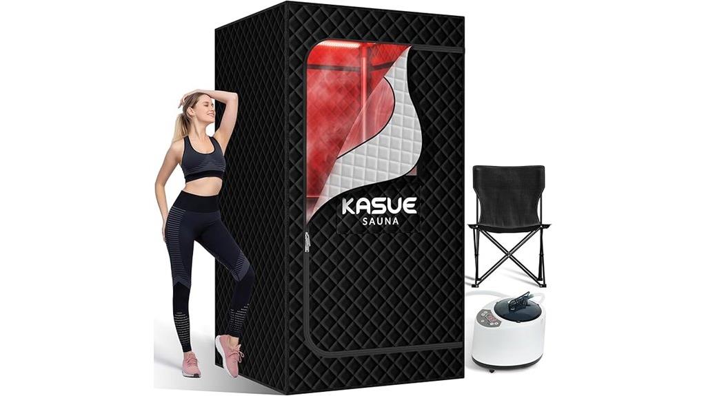 portable sauna with chair