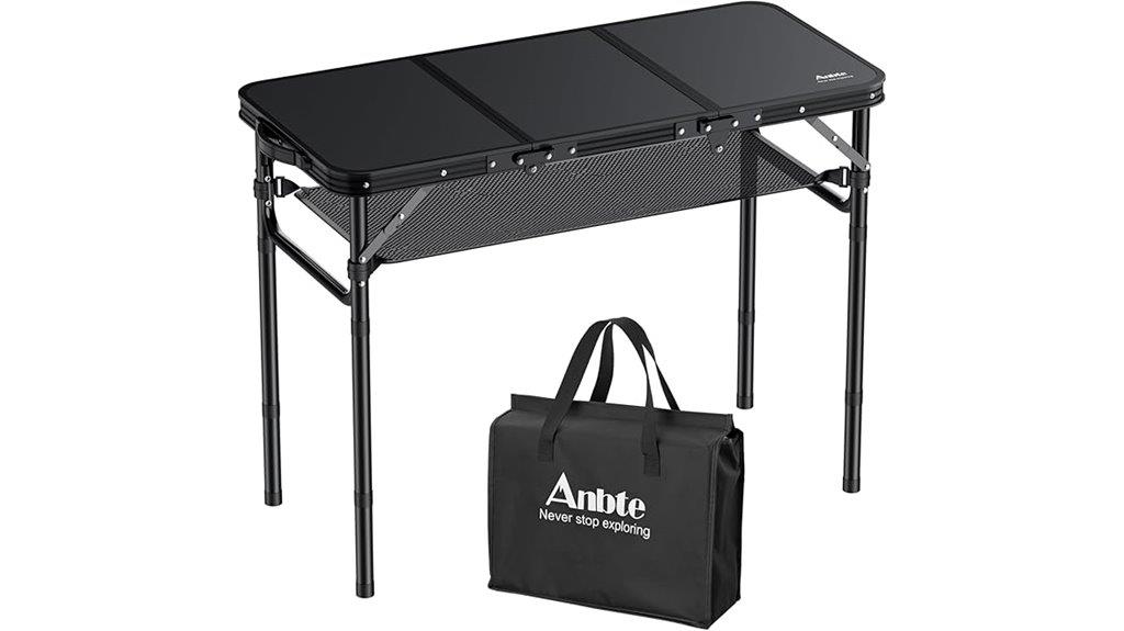 portable table with storage