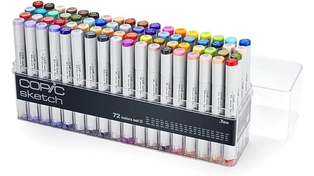 premium 72 color alcohol markers