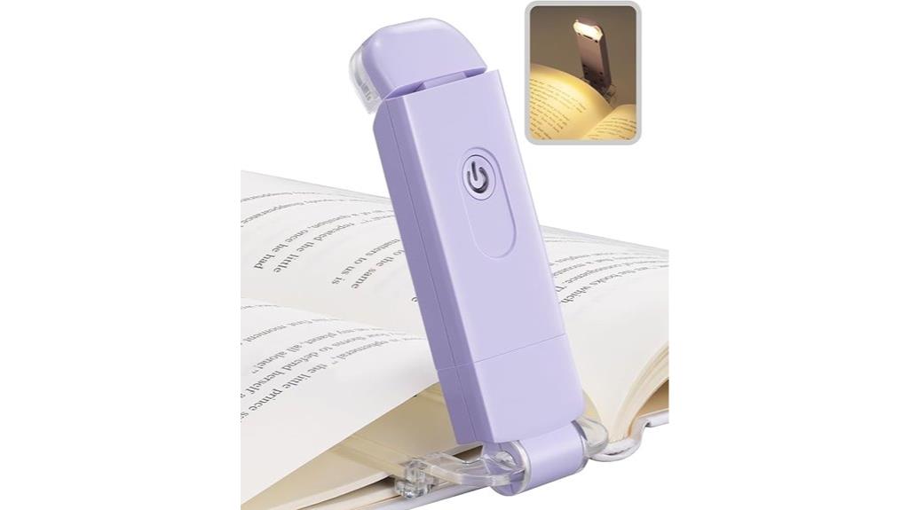 rechargeable clip on book light