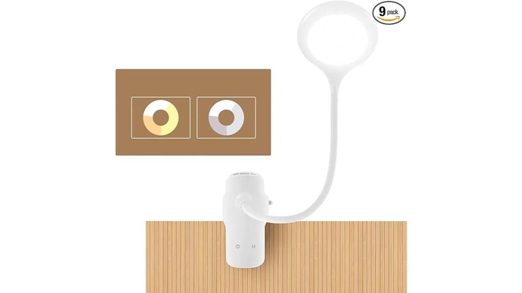 rechargeable led clip on lamp