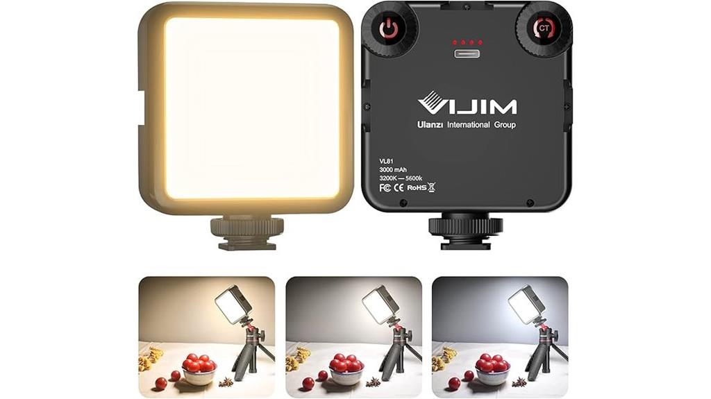 rechargeable led video light