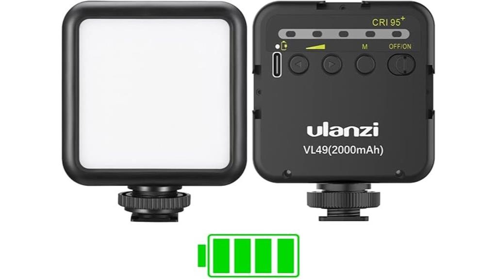 rechargeable led video light