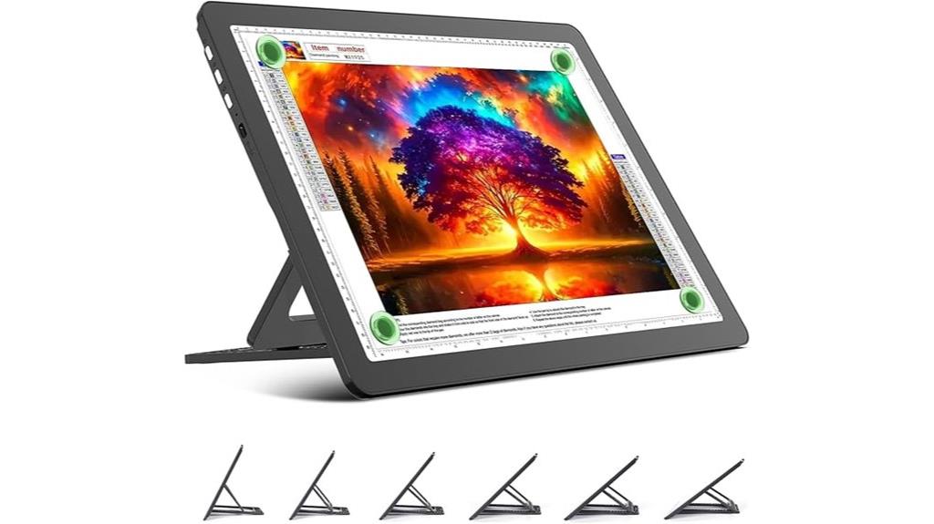 rechargeable light board stand