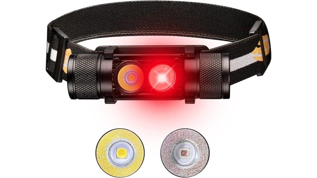 rechargeable red led headlamp