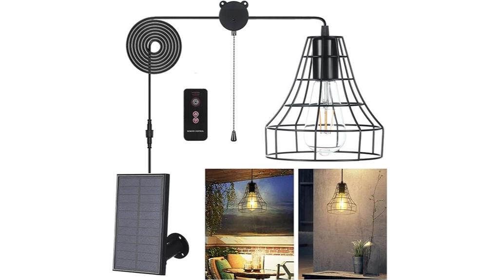 remote controlled solar pendant lights