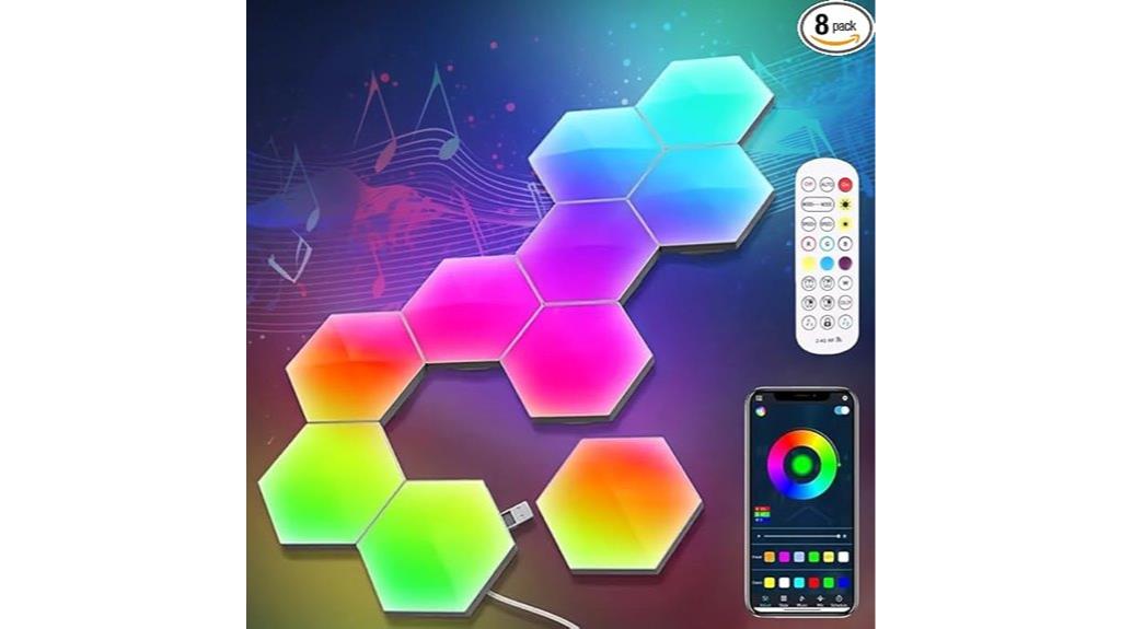 rgb hexagon led panels