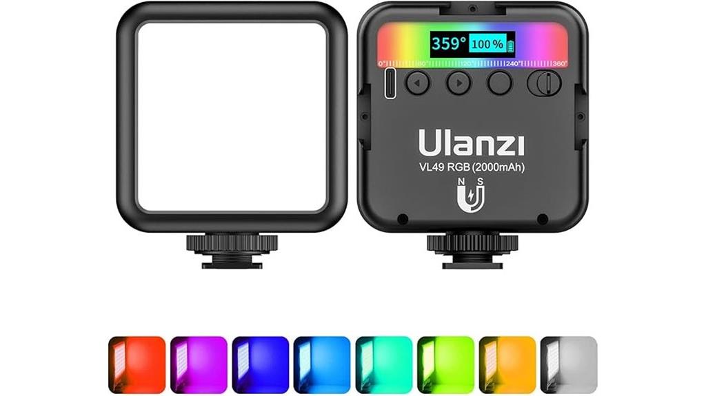rgb video light compact
