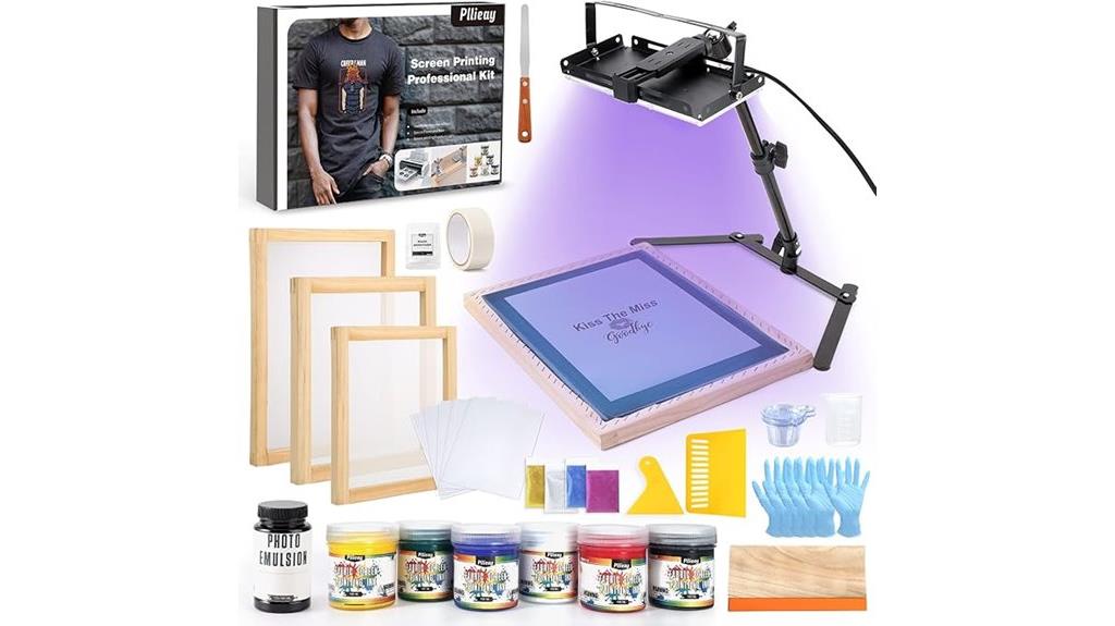 screen printing kit components