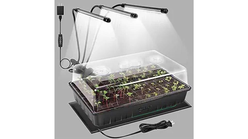 seed starter kit includes grow light