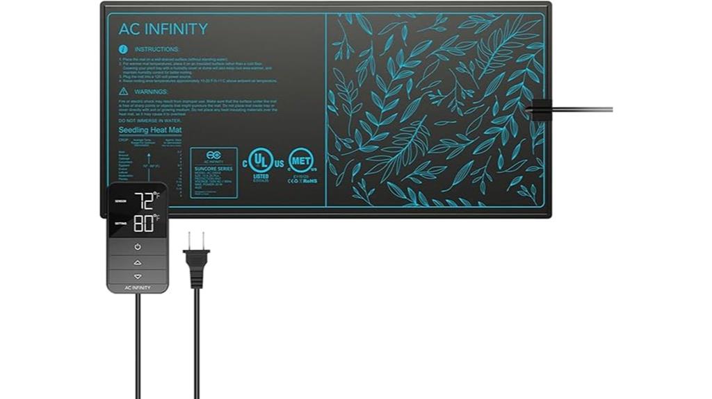 seedling mat with thermostat