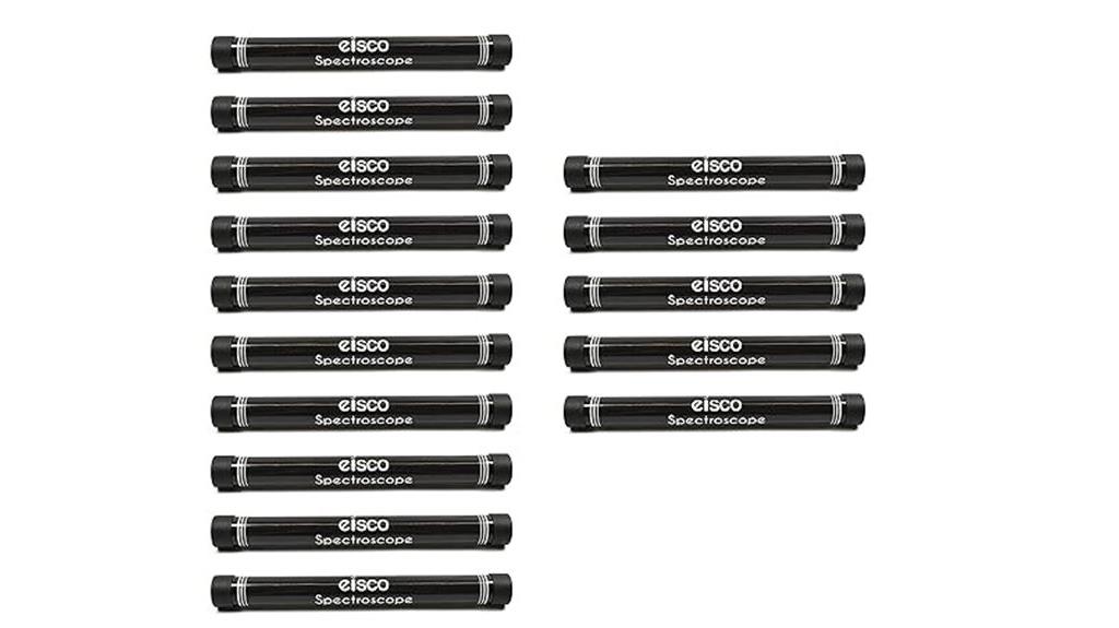 set of fifteen spectroscope tubes