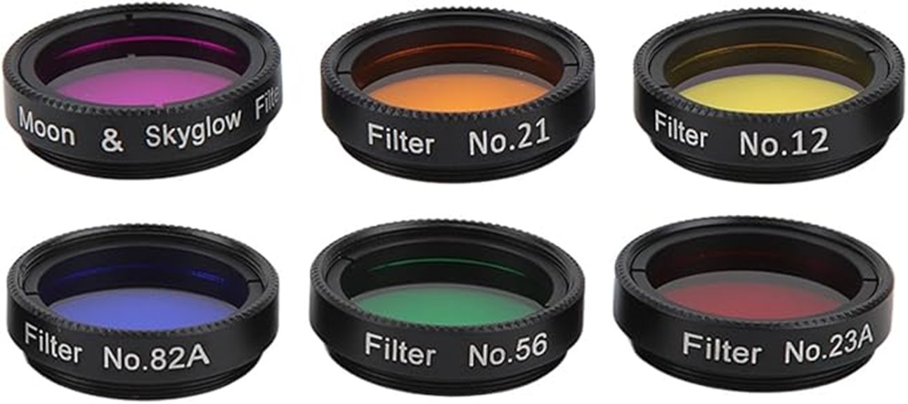 six color moon filter set