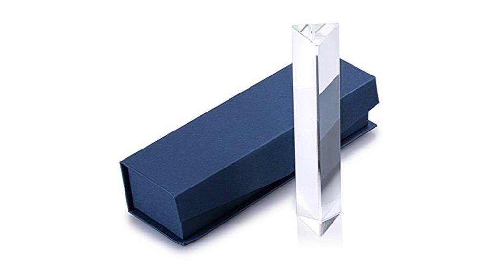 six crystal glass prisms