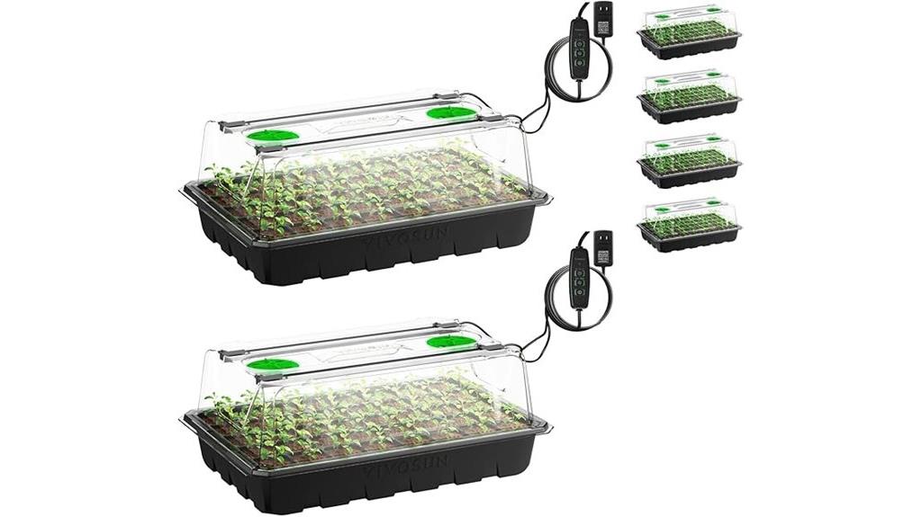 six pack seed trays