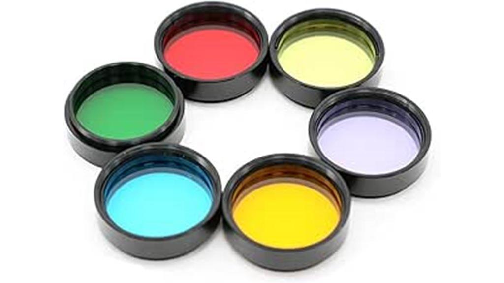 six piece eyepiece filter set