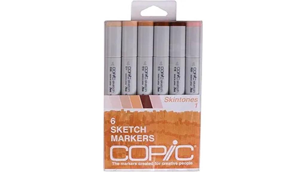 sketch skin tone markers