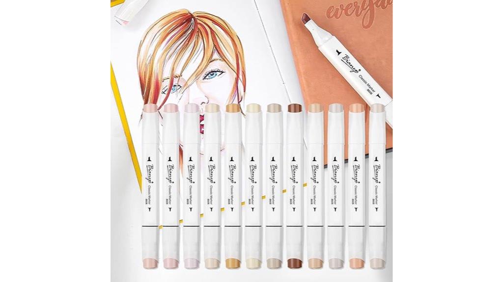 skin tone alcohol markers