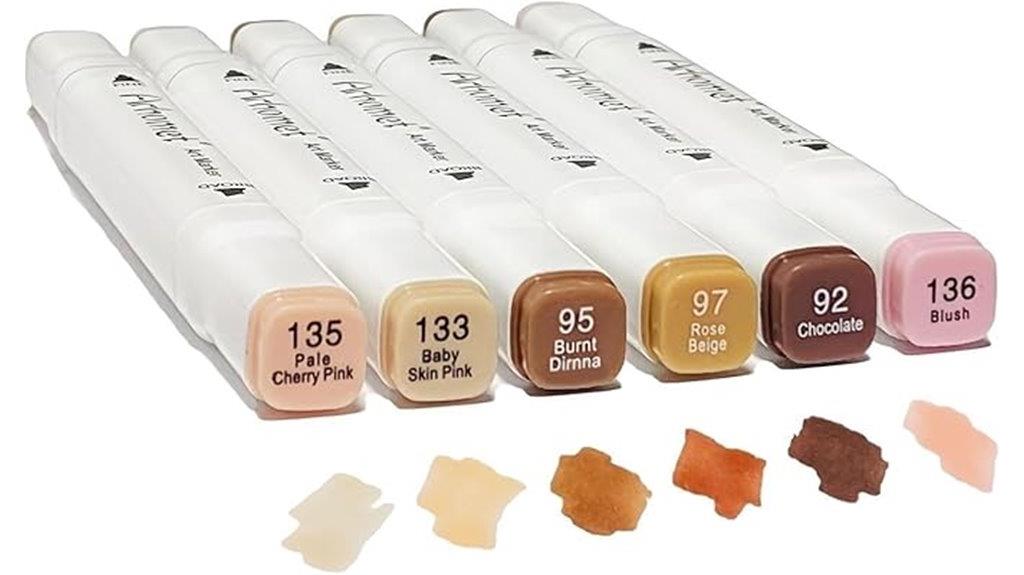 skin tone alcohol markers
