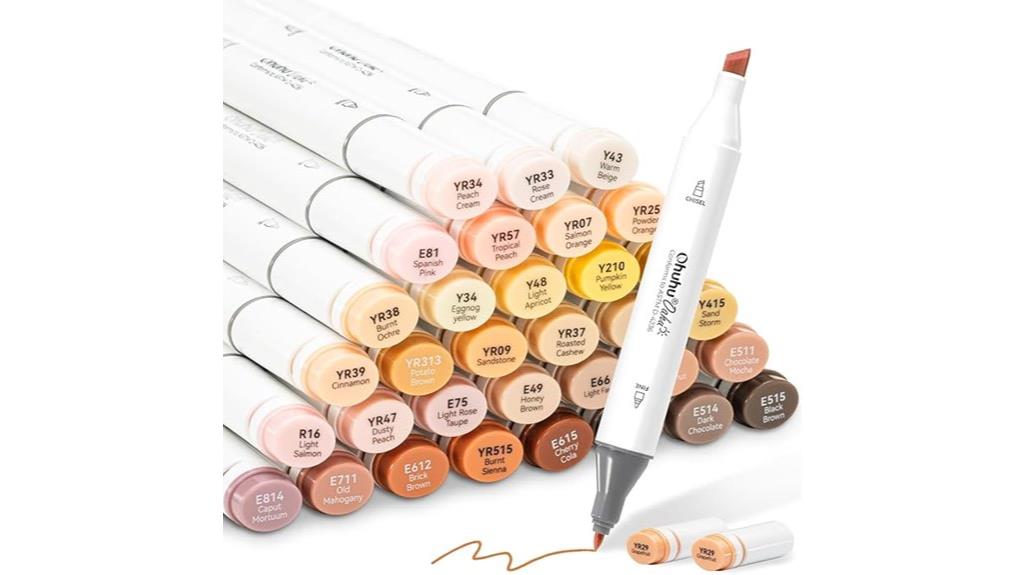 skin tone alcohol markers