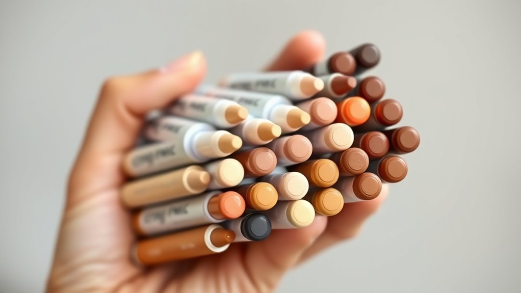 skin tone marker selection