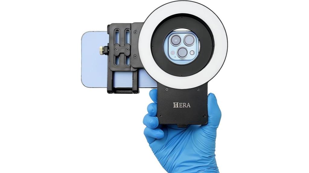 smartphone dental photography light