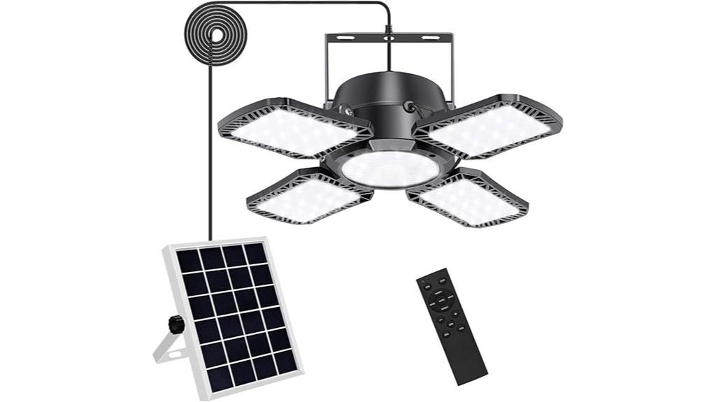 solar powered motion shed light