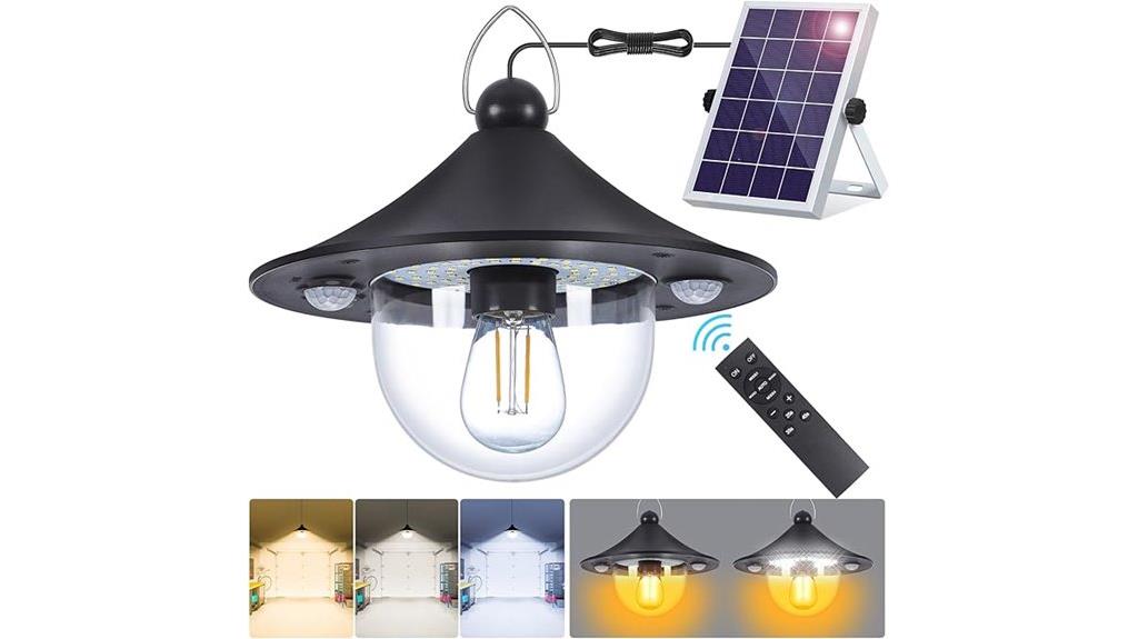 solar shed light with remote