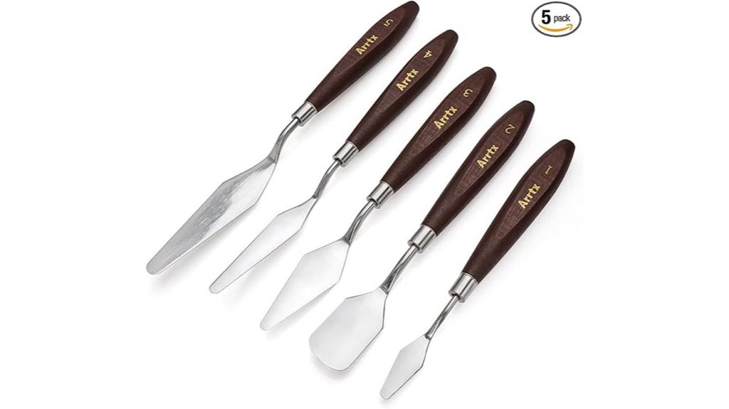 stainless steel painting knives