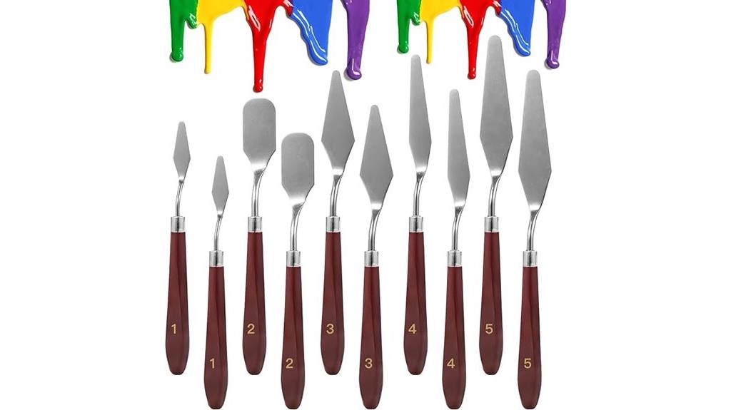 stainless steel palette knives
