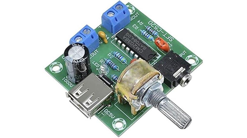 stereo 2x5w amplifier