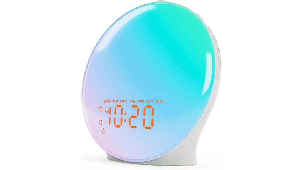 sunrise alarm with bluetooth