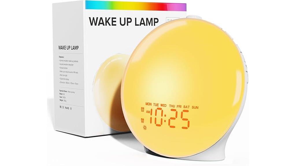 sunrise wake up bluetooth clock